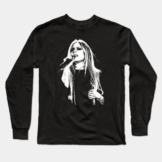 Avril Lavigne Long Sleeve T-Shirt by ArcaNexus